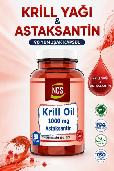 Ncs Krill Oil 1000 Mg Astaksantin 2 Mg 90 Softgel Omega 3 Krill Yağı