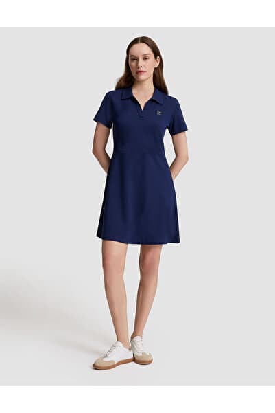 Pierre Cardin Lacivert Apaş Yaka A Kesim Örme Elbise 50326889-VR033