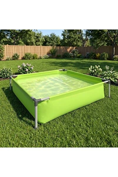 Jilong Kids Frame Pool Yeşil Çerçeveli Çocuk Havuzu 122 cm x 122 cm x 33 cm 17256