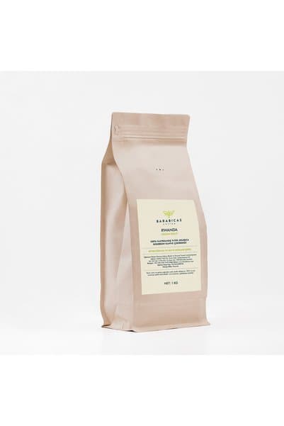 BARABICAS Rwanda %100 Arabica Bourbon -1 Kg Çekirdek Kahve - Medium Roast - Ekonomik Paket