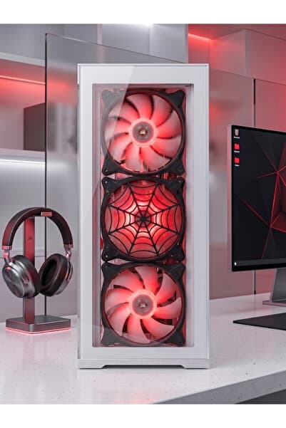 ABENOVA Örümcek Adam Ağ Tasarımlı 120mm Fan Izgara | Çift Taraflı Bant ile Montaj | (1 Adet)