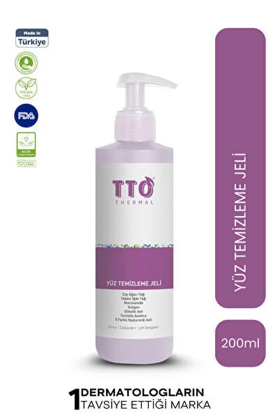 TTO Yüz Temizleme Jeli - Akne ve Kızarıklığa Eğilimli Ciltler İçin 200 ml