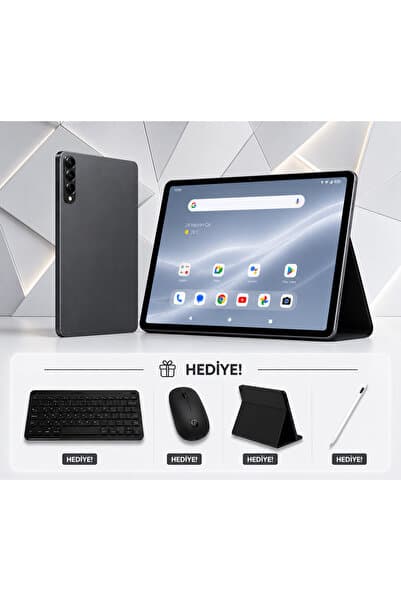 TARÇIN Android 13 Tablet Seti - 8000mAh Batarya, Çift Sim Kartlı, Kablosuz Klavye & Mouse ve Ekran Koruyucu Hediye