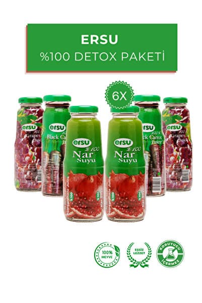 ersu %100 Detoks Paketi | İlave şeker, katkı ve koruyucu madde içermez