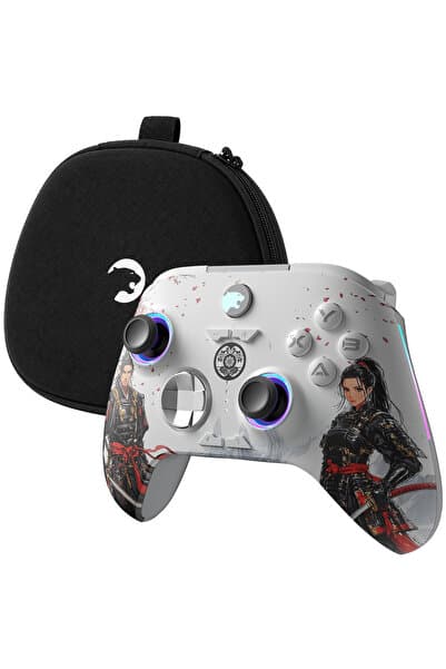 Gamepower Force RGB Kablosuz Beyaz Gamepad (2.4G, Bluetooth,Kablolu) (PC Uyumlu & Taşıma Çantası Hediyeli)