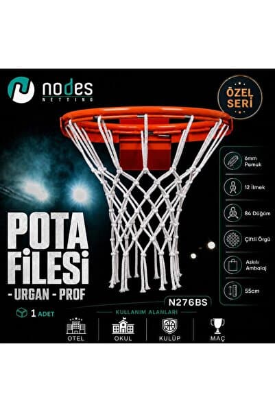 Nodes 6mm - Basketbol Pota Filesi - Urgan - Profesyonel - 1 Adet