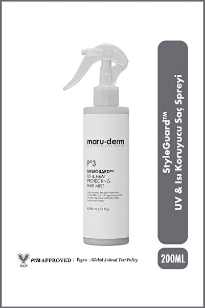 Maru.Derm StyleGuard™ UV & Isı Koruyucu Saç Spreyi – Güneş ve Isı Koruyucu Hair Mist 200 ML