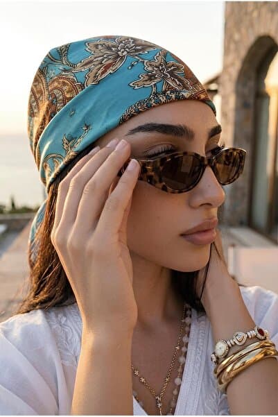 Chunky Frame Geranis Leopar Nude Uv400 Korumalı Ultra Hafif Kadın Güneş Gözlüğü