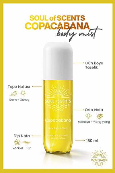 Soul of Scents Copacabana Floral & White Flowers Body Mist