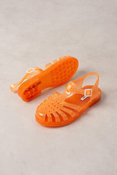 wolk shoes Ruby simli Şeffaf Kemer Detay Kadın Sandalet
