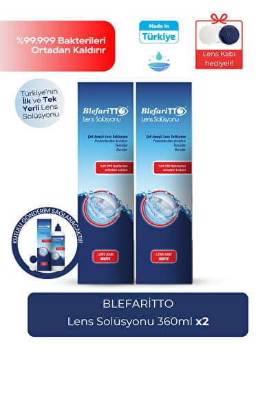 BLEFARİTTO Lens Solüsyonu 360 ml Ikili Paket