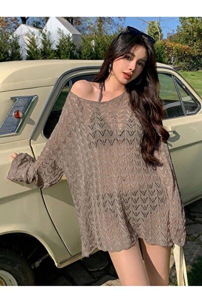 moda mh Yazlık Ajurlu Plaj Elbisesi
