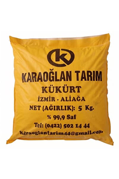 karaoğlan tarım Tarım Kukurdu Yılan Sürüngen Kovucu Sarı Kükürt Zirai Kukurt 5 Kg Tarım Kukurdu