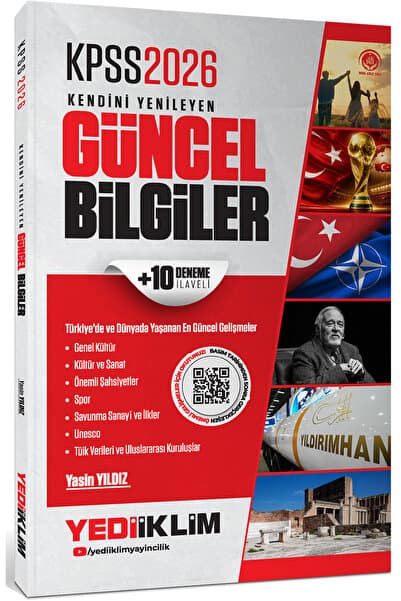 Yediiklim Yayınları 2026 KPSS Kendini Yenileyen Güncel Bilgiler + 10 Deneme İlaveli
