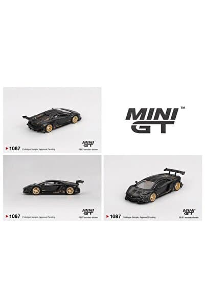 mini gt 1/64 LB WORKS Lamborghini Aventador Limited Edition Matte Black 1087