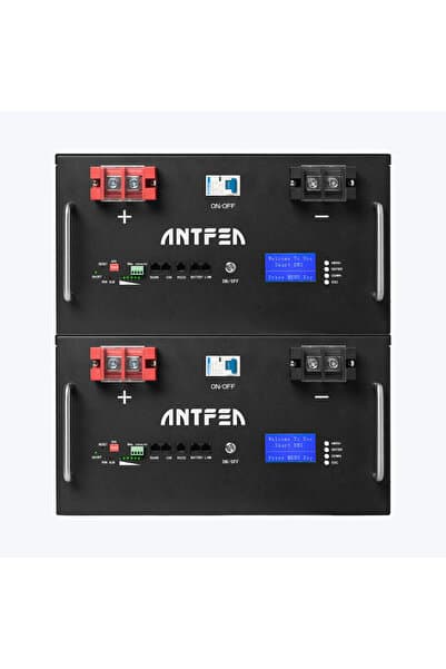 Antfea 51.2V 200Ah LiFePO4 Rack Batarya 2 Adet - 20.48 kWh