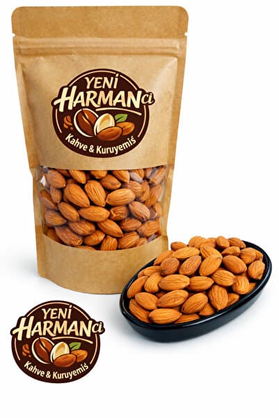Yeni Harmancı Badem İçi Çiğ Doğal Sağlıklı Atıştırmalık İri Taneli 1 Kg