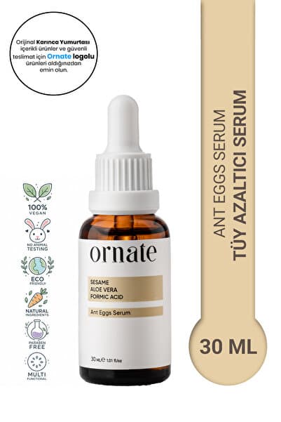Karınca Yumurtası Yağlı Tüy Azaltıcı Ve Tüy Serum 30ml %0.5 Formic Acid %10 Aloe Vera