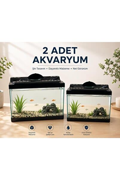 PKR akvaryum mükemmel 2 li set