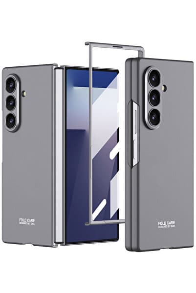 Rivor Samsung Galaxy Z Fold 7 Uyumlu Kılıf Kamera Çıkıntılı Mat Görünüm Premium Sert Kapak