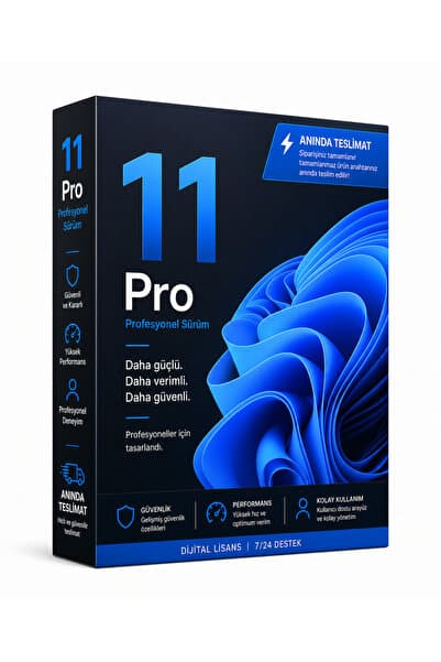 PintiGames Windows11 Pro Lisans Anahtarı Key 32&64 Bit Sınırsız Kullanım Hemen teslim
