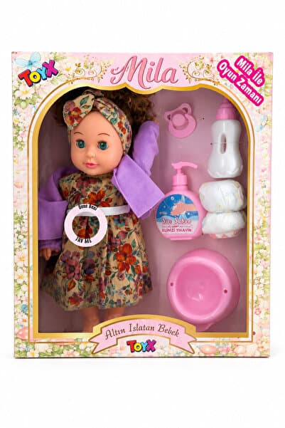 Toyx Altını Islatan Ve Konuşan 35 Cm Et Bebek Mor