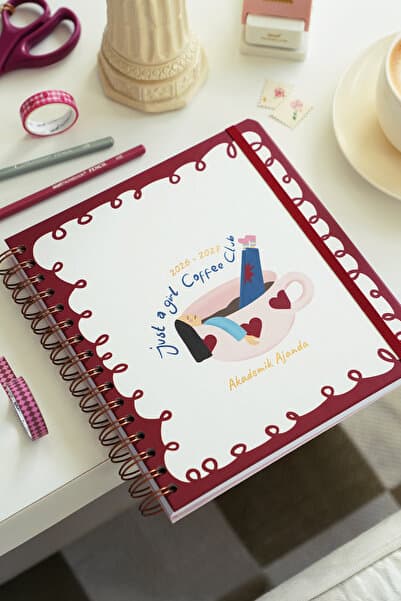 Matt Notebook 2026-2027 Akademik Kare Ajanda Spiralli - 17 Aylık