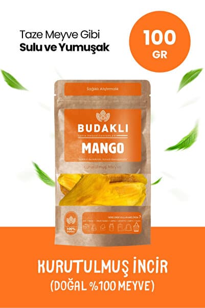 Budaklı Kurutulmuş Mango 100 Gr %100 Meyve Katkısız İlave Şekersiz Meyve Kurusu Tropikal Atıştırmalık