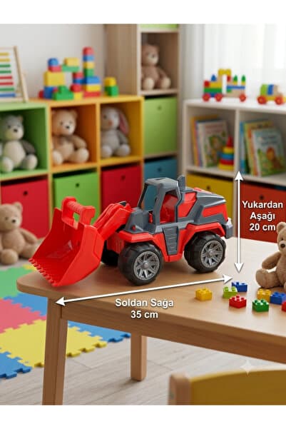 çınaroğlu avm Dozer İş Makinesi Kırmızı 35 cm