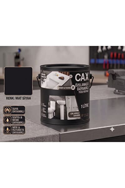 caxcolors CAX Dayanıklı Özel Yüzey Boyası 1 L - Su , Nem ve Isı Dayanımlı Fayans & Lavabo Boyası