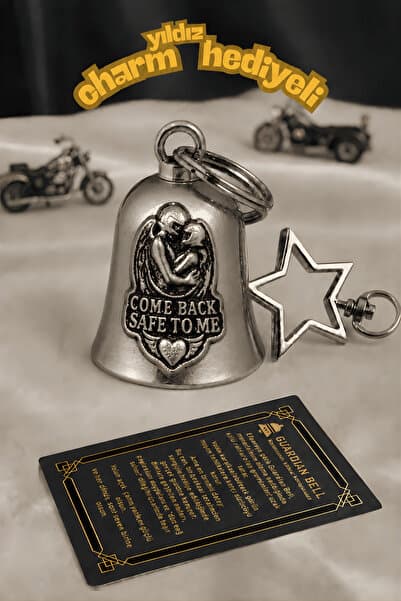Guarellos Come Back Safe To Me Guardian Bell Motosiklet Çanı Motorcu Sevgili Hediyesi