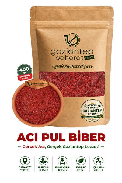 Gaziantep Baharat Gaziantep Acı Pul Biber 400 gr