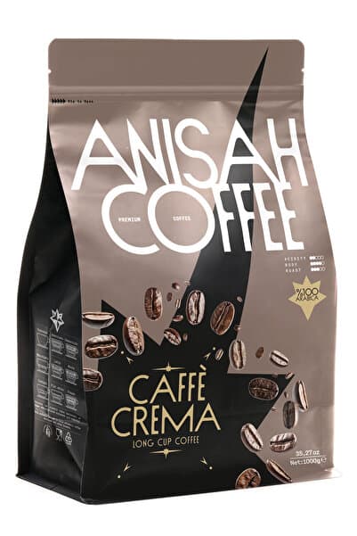Anisah Coffee Caffè Crema Çekirdek Kahve | 1000gr | %100 Arabica