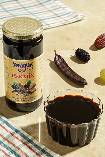 Yenigün Pekmix %100 Dut, Keçiboynuzu, Üzüm ve Andız Pekmezi Karışımı - 600 gr