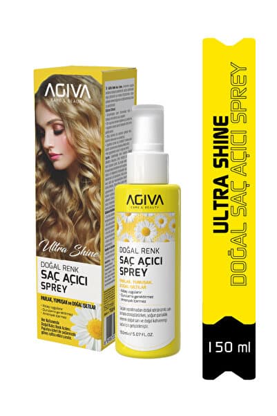 Agiva Ultra Shine Doğal Renk Saç Açıcı Sprey 150ml