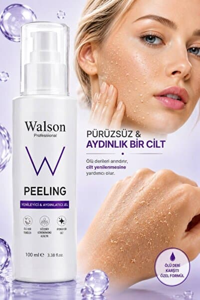 Walson Professional Anında Soyucu Peeling Ölü Deri Arındırıcı, Yenileyici, Aydınlatıcı Yüz , Vücut Peeling Jel 100ml