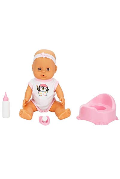 Sunman Boubou Altını Islatan Konuşan Bebek Seti 30 cm - Pembe