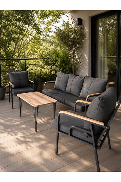 BM DESİNG BAHÇE BALKON MOBİLYASI 3+1+1+SEHPA