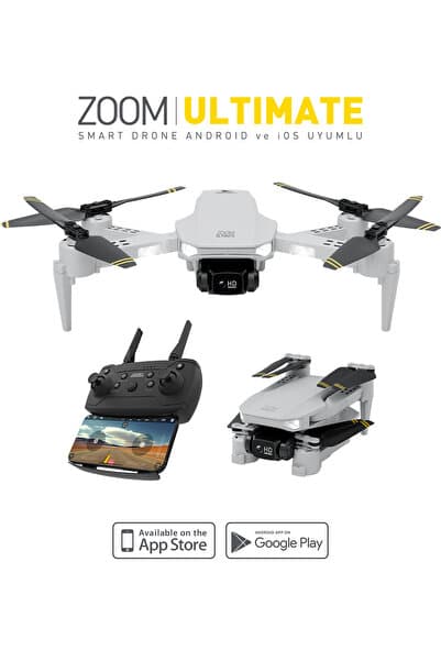 Corby WiFi Çift Kameralı Katlanabilir 1080P Drone - 1080P HD Görüntülü Akıllı Kumandalı Hobi Drone