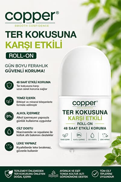 COPPER Koku Absorblayıcı Roll On 50 ML
