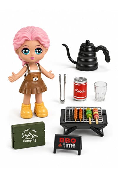 Little Corner® Piknik Oyuncak Koleksiyon Figürü - Little Corner BBQ Zamanı Kız Figürü