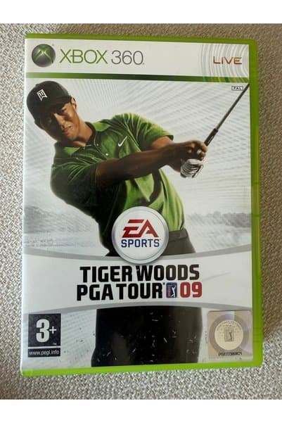 EA xbox 360 tiger woods pga tour 09 golf oyunu 10/9 disk kondüsyonu kitapçık var
