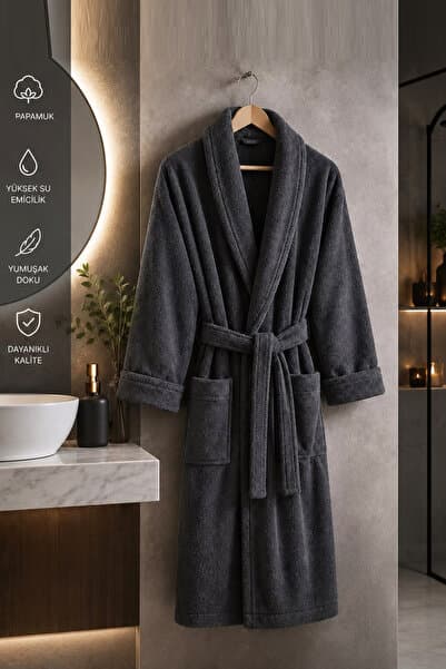 Always Füme Pamuklu Unisex Bornoz | Bay- | Beden Seçiniz