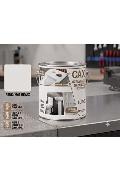caxcolors CAX Dayanıklı Özel Yüzey Boyası 1 L - Su , Nem ve Isı Dayanımlı Fayans & Lavabo Boyası