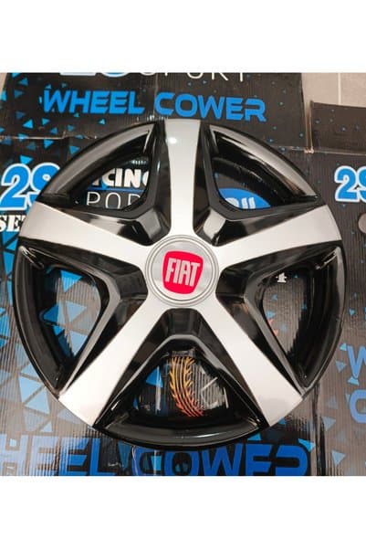Universal 14 inç Fiat Albea / Palio / Doblo / Siena / Punto / Linea / Tofaş Uyumlu Jant Kapağı 4'lü Takım Amblem Hediyeli