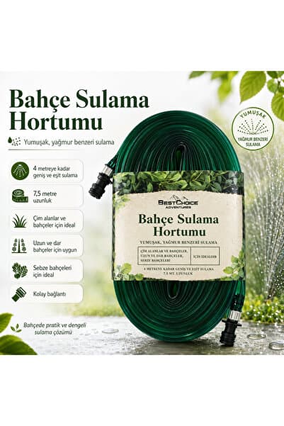 Best Choice Products 🌧️ 7,5 Metre Sağanak Sulama Hortumu – -Yağmur Gibi Sulama Keyfi 💧🌿
