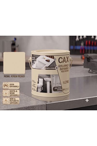 caxcolors CAX Dayanıklı Özel Yüzey Boyası 1 L - Su , Nem ve Isı Dayanımlı Fayans & Lavabo Boyası