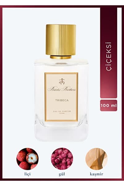 BROOKS BROTHERS Tribeca EDP Kadın Parfüm 100 ML | Çiçeksi | Liçi, Gül, Şakayık, Tütsü, Kaşmir