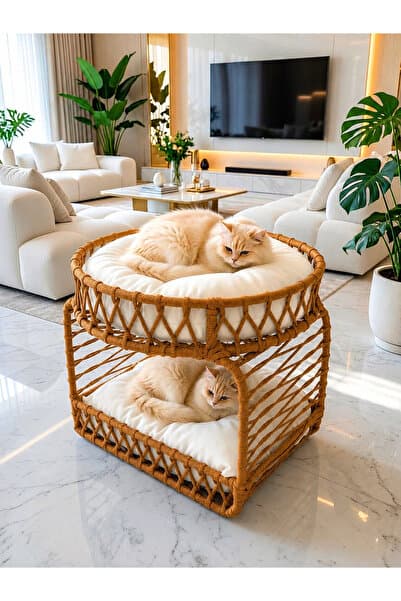 TASARYUM Zümra Kedi & Köpek Ranzası İkili Tasarım
