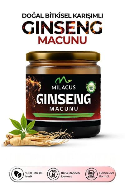 milacus Ginseng macunu Çakşırotu,demirdikeni,kore ginseng bitkisel ekstraktlı ginseng macunu 230gr